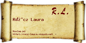 Rácz Laura névjegykártya