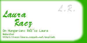 laura racz business card